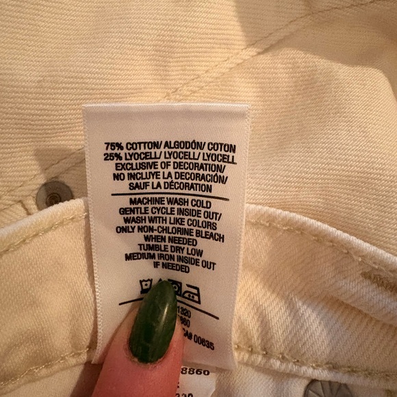 Hudson Rosie High Rise Wide Leg Ankle Jean Ecru Vintage 33 - Picture 8 of 9